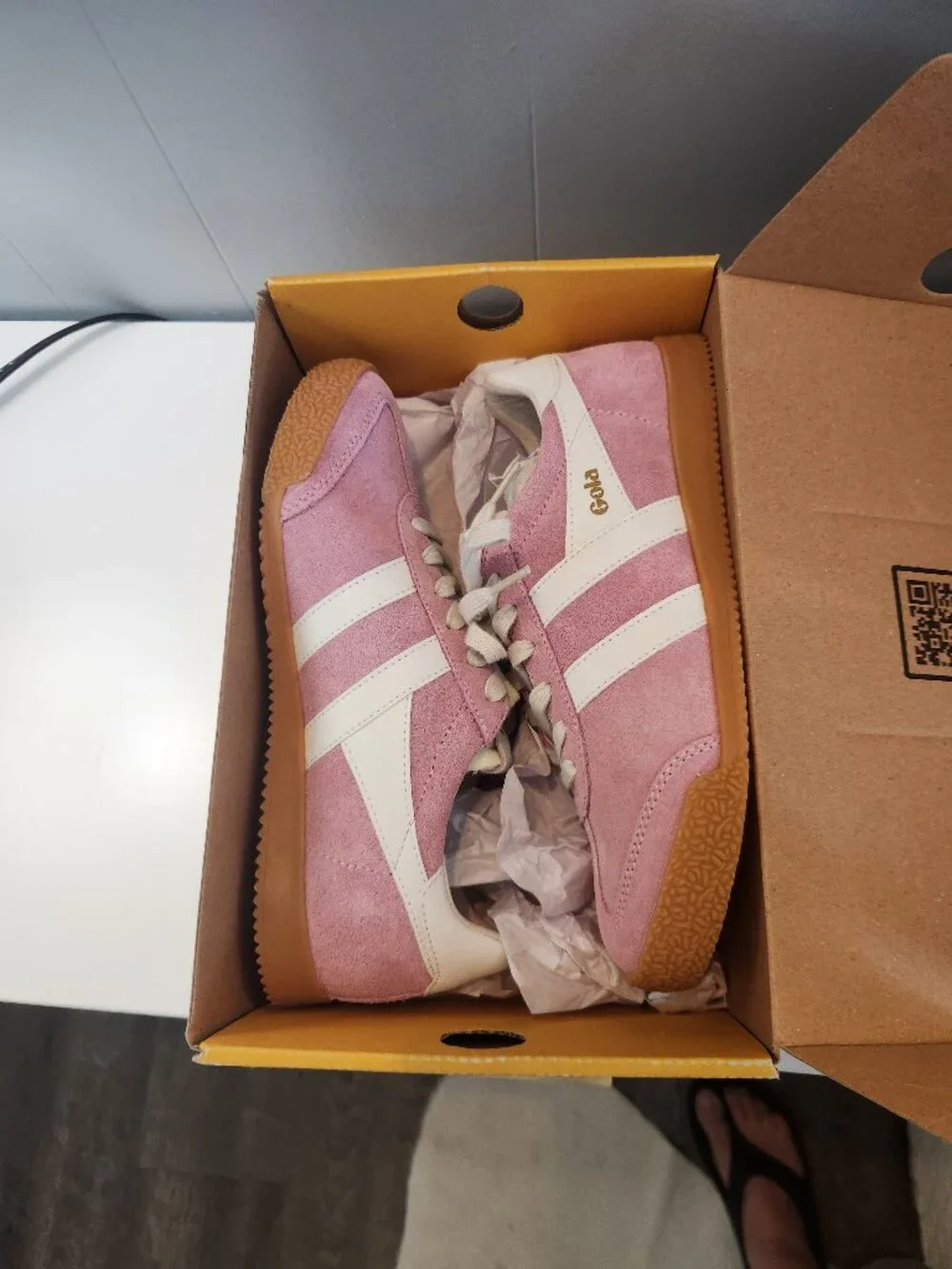 NWT Gola x Anthropologie Elan sneakers candy white tennis shoes